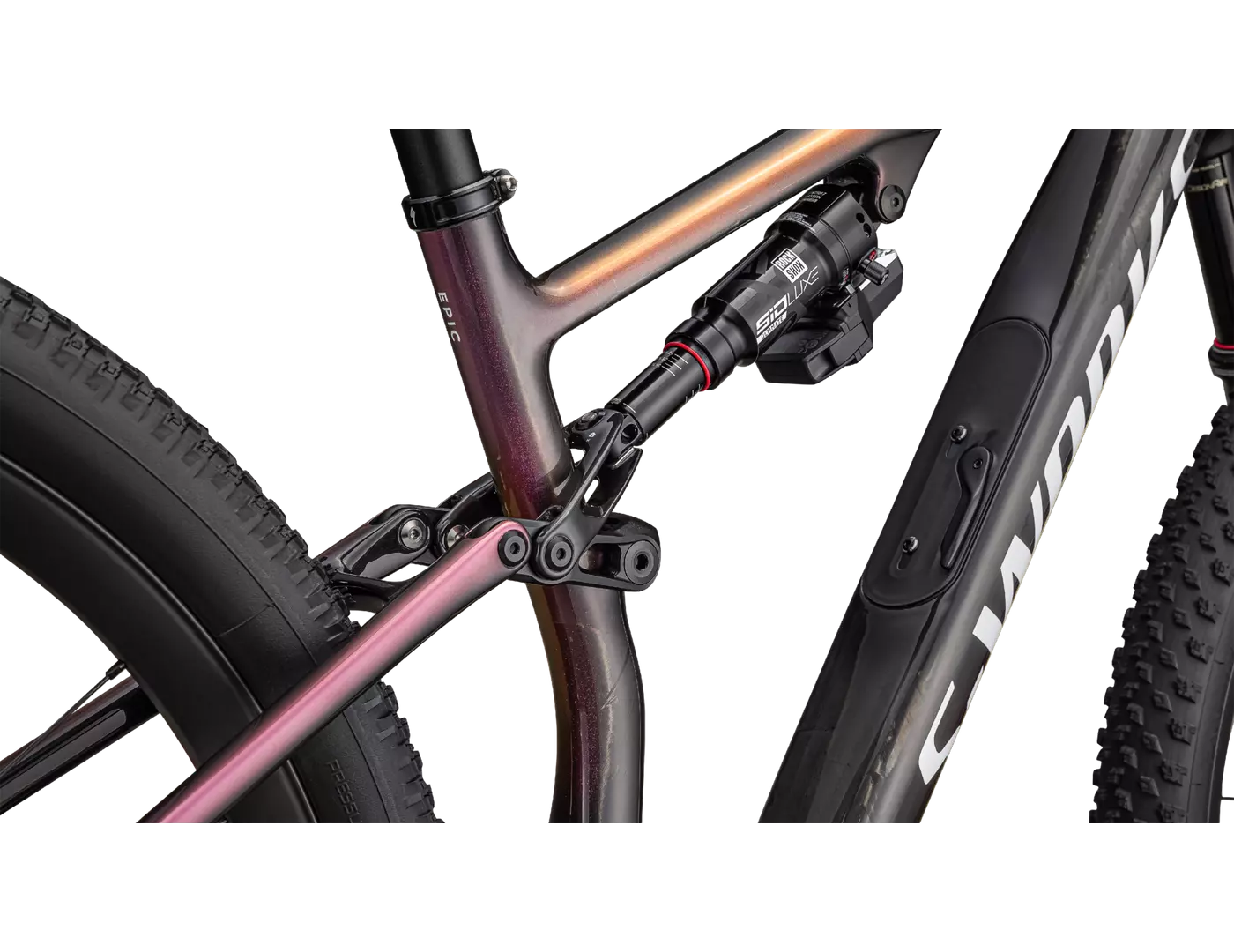 SPECIALIZED Sworks Epic 8 SRAM XX Complete MTB - Gloss Carbon/Metallic Vivid Pink/Viavi Magenta Gold/Metallic Midnight Shadow/White-Complete MTB Bikes-