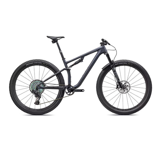 SPECIALIZED SWORKS Epic Evo SRAM XX1 AXS Complete MTB - Satin Blue Ghost Pearl/Black Chrome/Gold Ghost Pearl-Complete MTB Bikes-