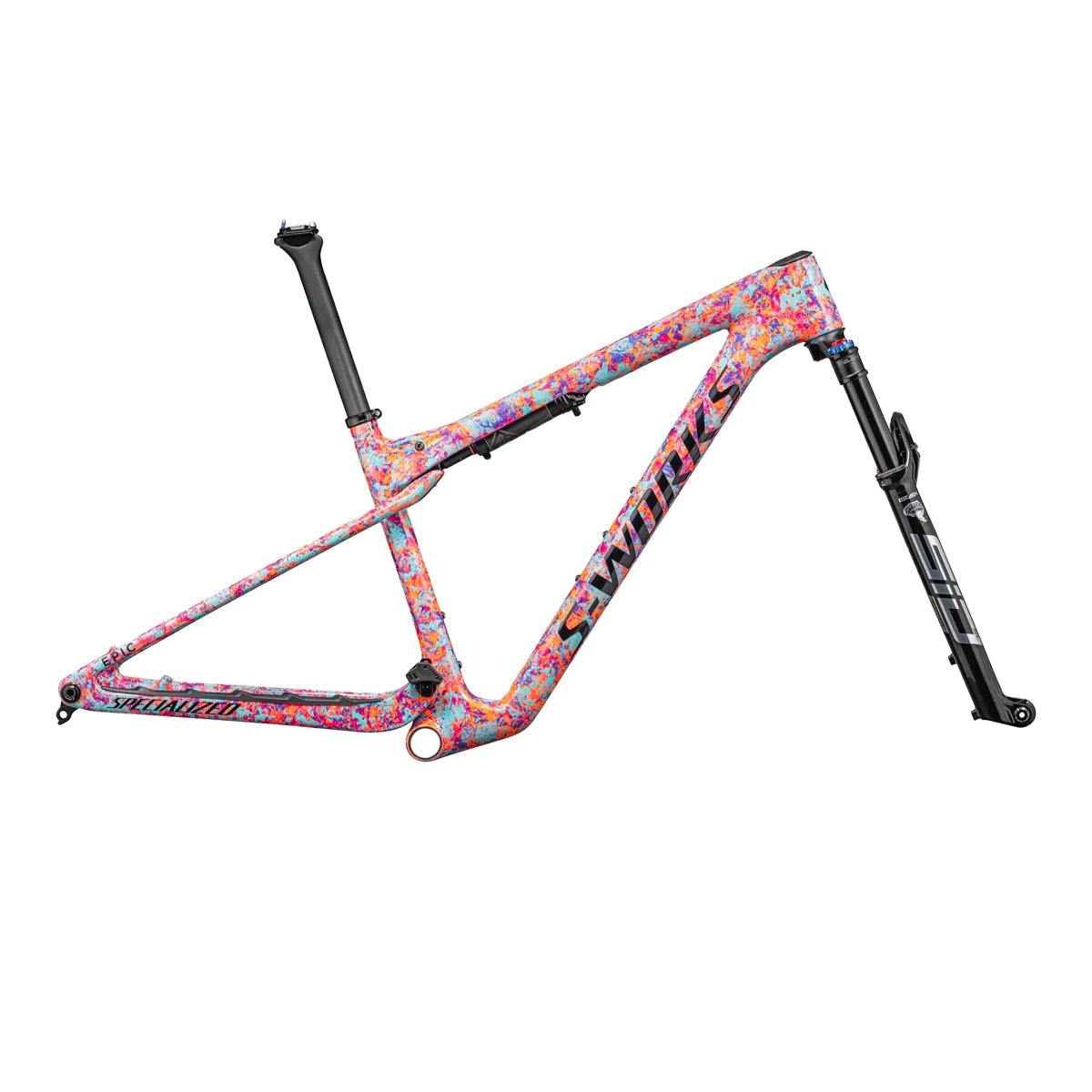 SPECIALIZED Sworks Epic World Cup MTB Frameset - Gloss Lagoon Blue / Purple Orchid / Blaze Impasto-MTB Framesets-