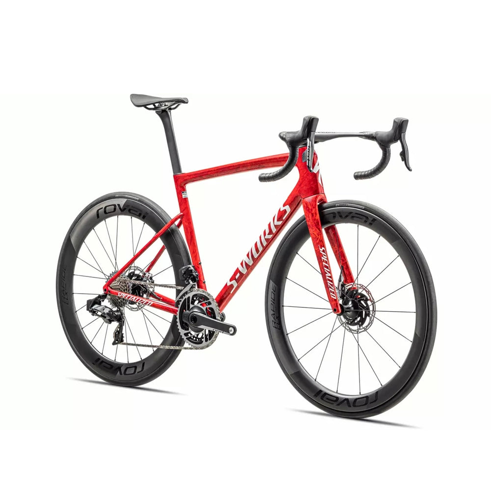 SPECIALIZED Sworks Tarmac SL8 2023 Sram Red AXS Complete Road Bike - GLOSS RED SKY / FIERY RED STRATA / SATIN WHITE-Complete Road Bikes-