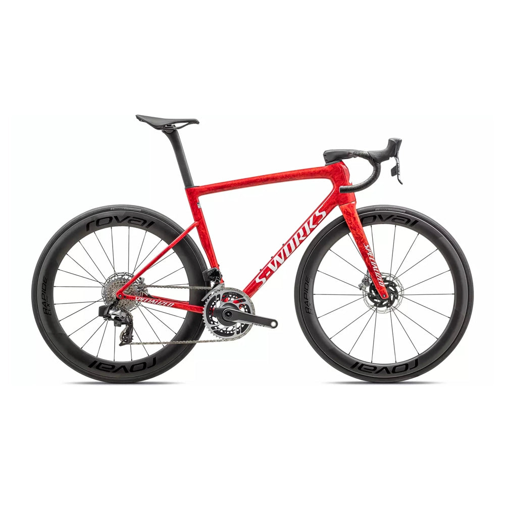 SPECIALIZED Sworks Tarmac SL8 2023 Sram Red AXS Complete Road Bike - GLOSS RED SKY / FIERY RED STRATA / SATIN WHITE-Complete Road Bikes-