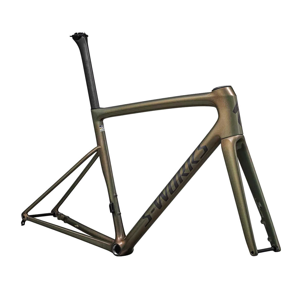 SPECIALIZED SWORKS Tarmac SL8 2025 Frameset - Gloss Cypress Metallic/Magenta To Gold Pearl/Satin Black Metallic