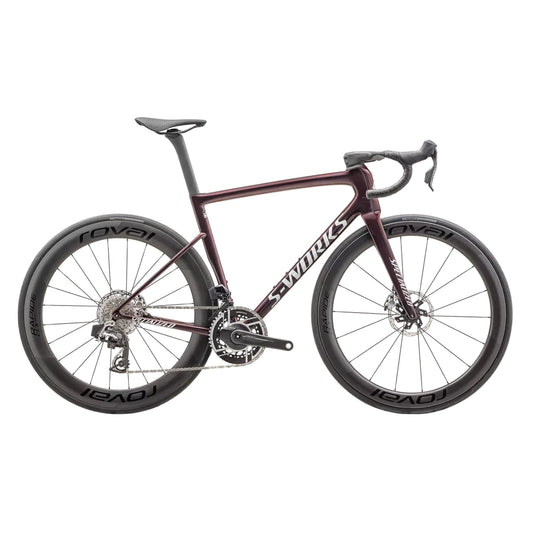SPECIALIZED SWORKS Tarmac SL8 2025 Sram Red AXS Road Bike - Gloss Solidity/Red to Black Pearl/Metallic White Silver
