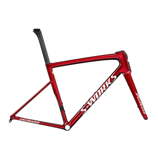 SPECIALIZED Sworks Tarmac SL8 Road Frameset - GLOSS RED SKY / METALLIC WHITE SILVER-Framesets-888818889556