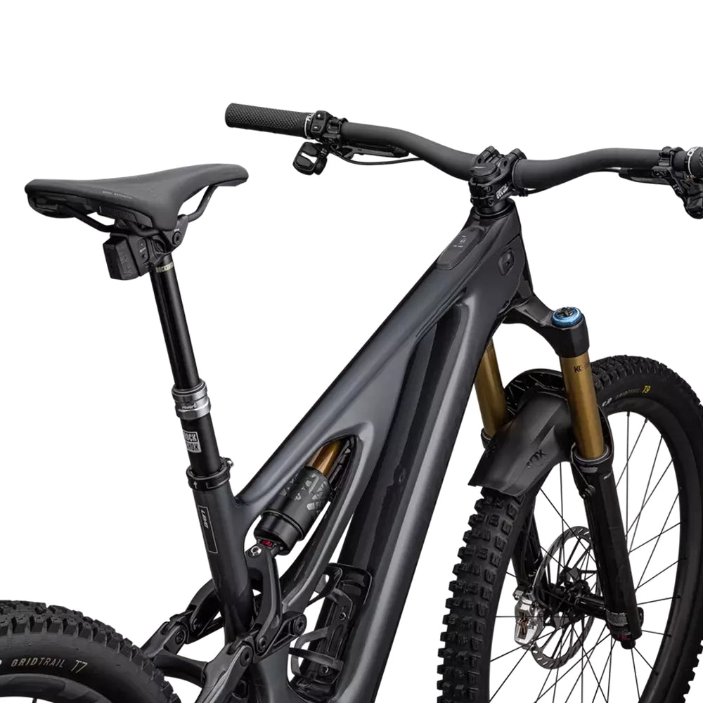 SPECIALIZED SWorks Turbo Levo Complete MTB Ebike - GLOSS BLACK LIQUID METAL / SATIN BLACK CHROME FOIL-Complete E-MTB Bike-