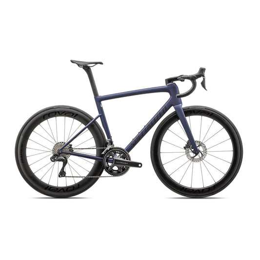 SPECIALIZED Tarmac SL8 PRO 2024 Shimano Ultegra DI2 Complete Road Bike - SATIN BLUE ONYX / BLACK-Complete Road Bikes-