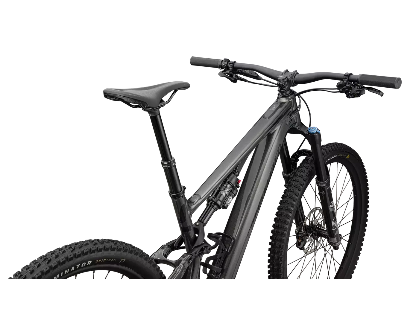 Specialized Turbo Levo SL Comp Alloy Complete MTB Ebike - GLOSS CHARCOAL / SILVER DUST / BLACK-Complete E-MTB Bike-