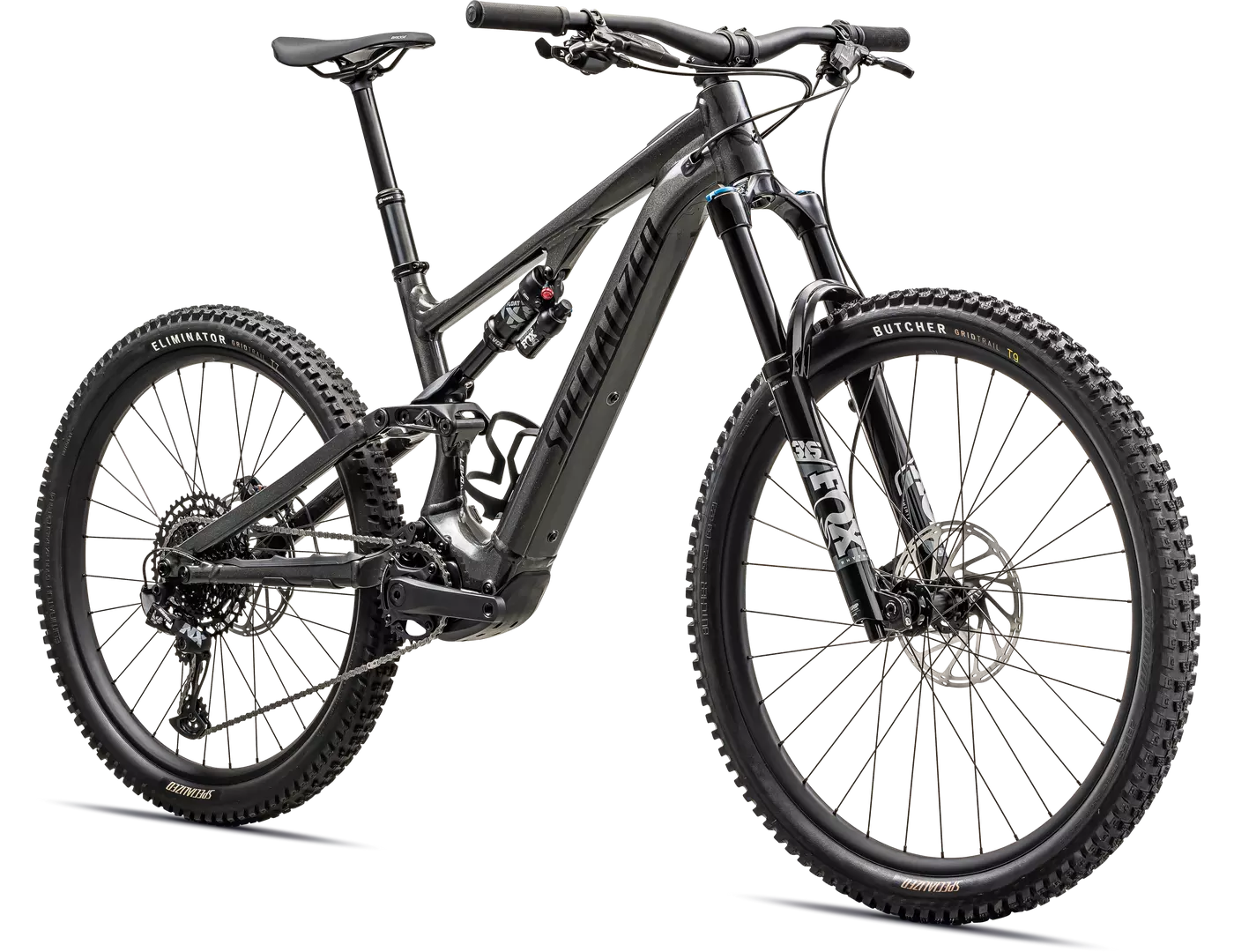 Specialized Turbo Levo SL Comp Alloy Complete MTB Ebike - GLOSS CHARCOAL / SILVER DUST / BLACK-Complete E-MTB Bike-