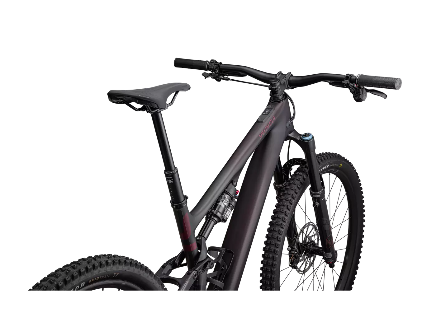 SPECIALIZED Turbo Levo SL Expert Carbon Complete MTB Ebike - Satin Red Tint Over Carbon / Maroon / Silver Dust-Complete E-MTB Bike-