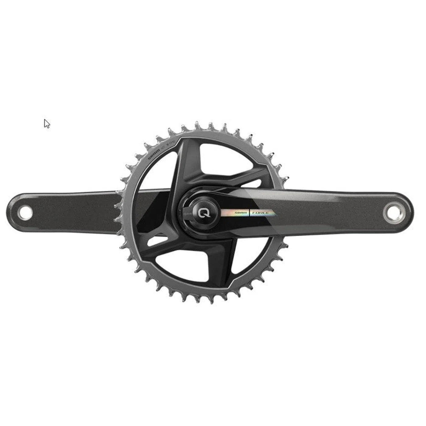 SRAM Force AXS Power Meter Quarq Crankset 1x12s - Shadow Grey / Rainbox-Power Meters-