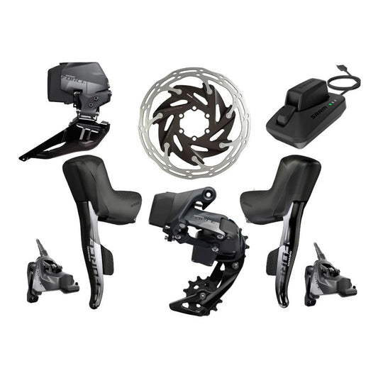 SRAM Force D1 AXS 2x12s Disc Groupset Electronic KIT - Black-Groupsets-710845824340