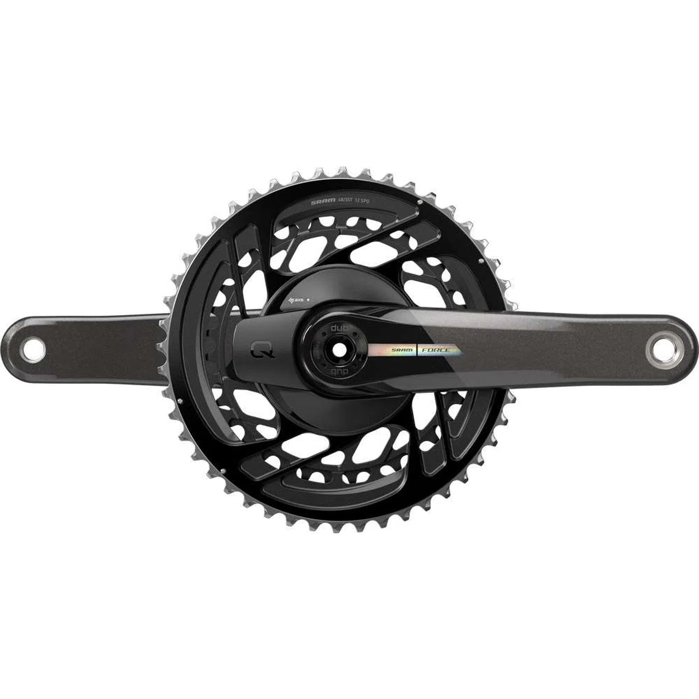 SRAM Force D2 AXS DUB Powermeter 2x12 speed Crank 48/35T - Black-Cranksets-710845891601