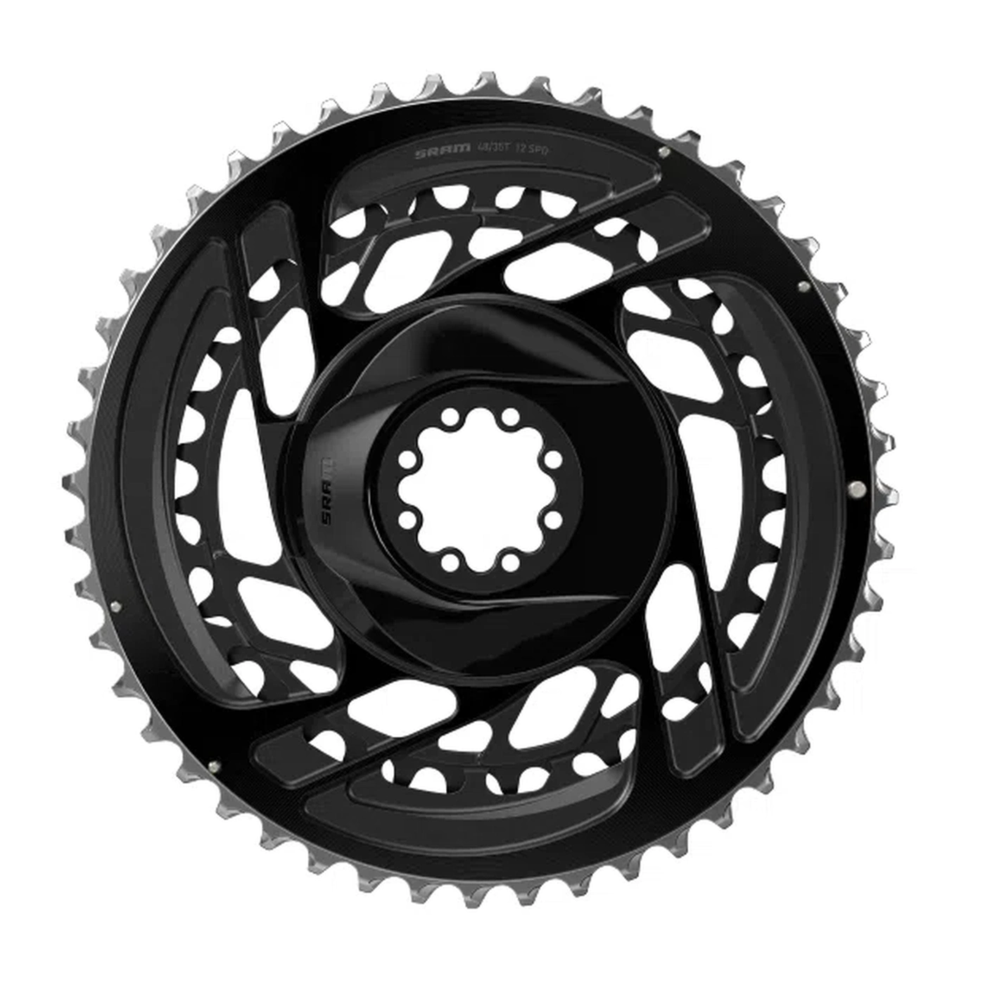 SRAM Force D2 Chain Ring Kit 2x12s Direct Mount - Black-Chainrings-710845887390