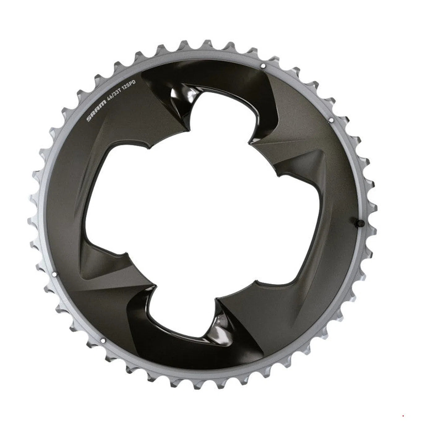 SRAM Force Etap D1 Chainring Ø107mm Outer double 48T 4 holes - Black-Chainrings-82792777