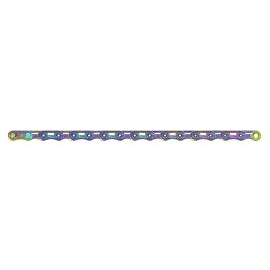 SRAM RED E1 Chain Flattop Powerlock - Rainbow-Chains-710845908255