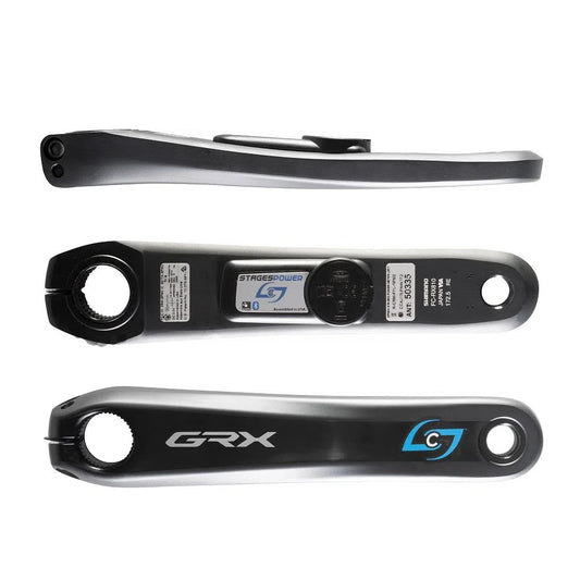 STAGES CYCLING Power Meter Left Crank Shimano GRX RX810 - Shadow Grey-Power Meters-