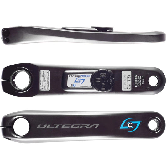 STAGES CYCLING Power Meter Left Crank Shimano Ultegra R8100 - Shadow Grey-Power Meters-