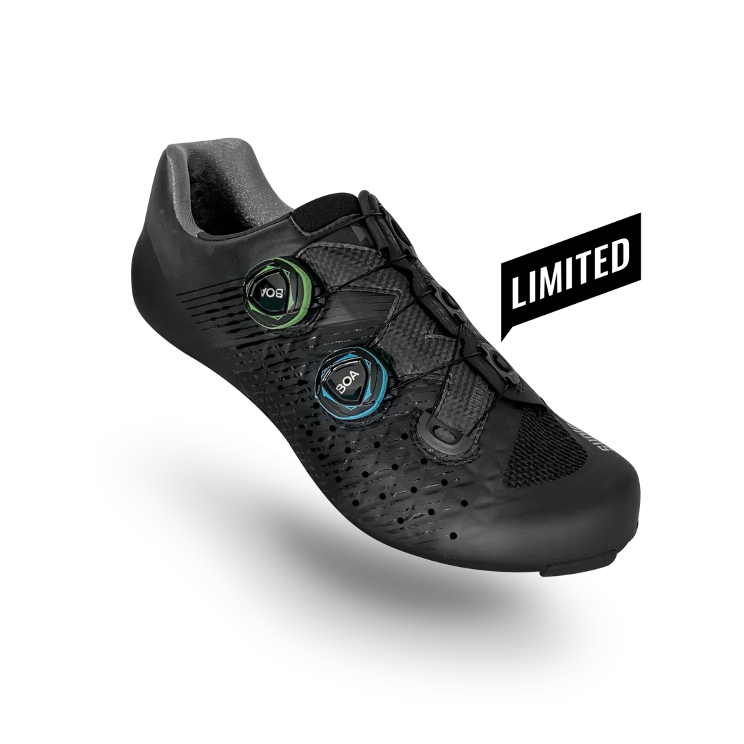 SUPLEST Road Cycling Shoes Pro - Black/Open LTD-Road Cycling Shoes-