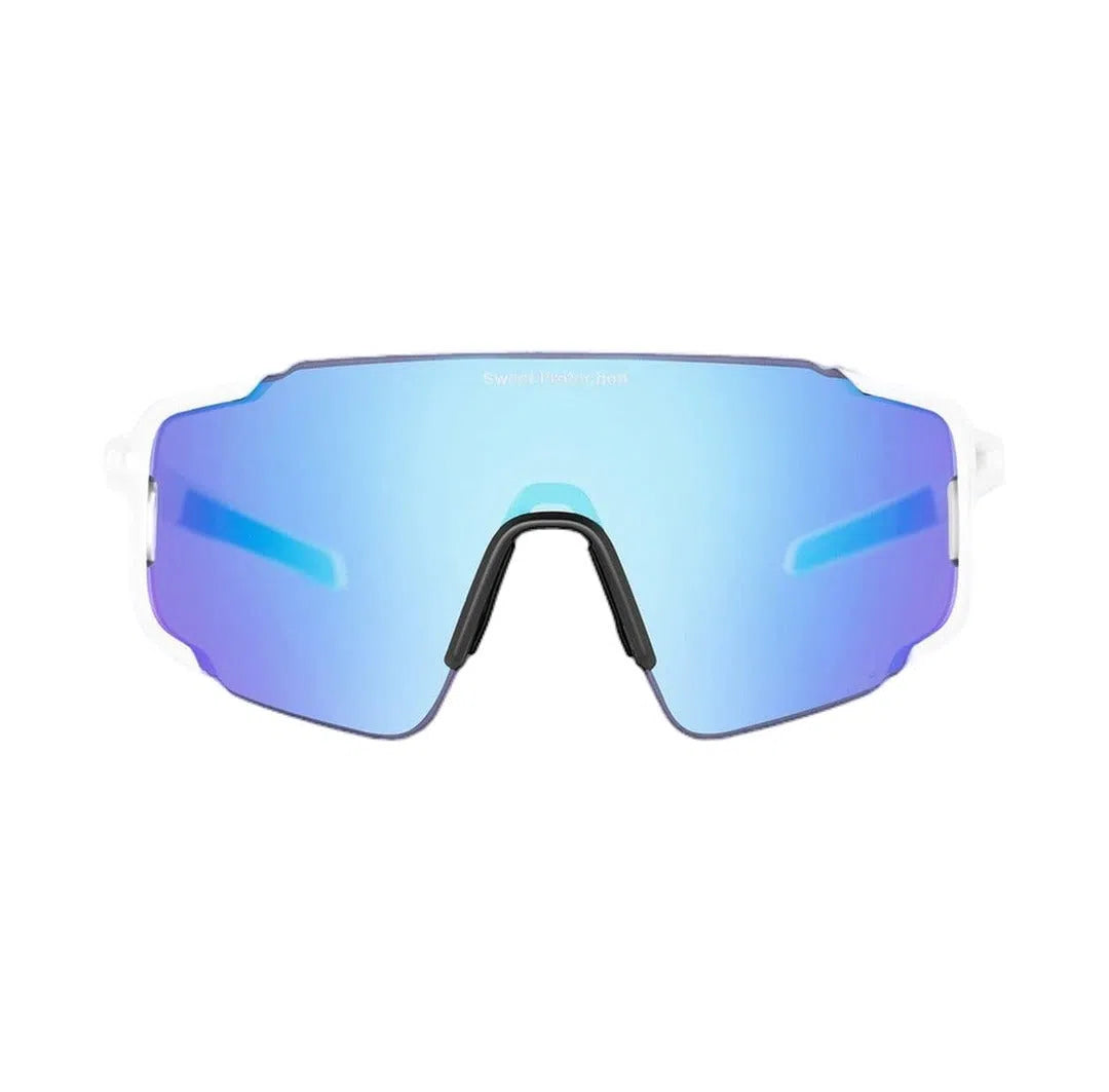 SWEET PROTECTION Eyewear Ronin Max RIG Reflect - Satin White/Rig Aquamarine-Eyewear-7048652615336