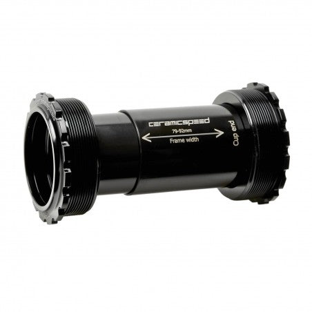 Ceramic Speed Bottom Bracket T47/86 Campy UT x 79/92mm - Black-Bottom Brackets-5711050075416