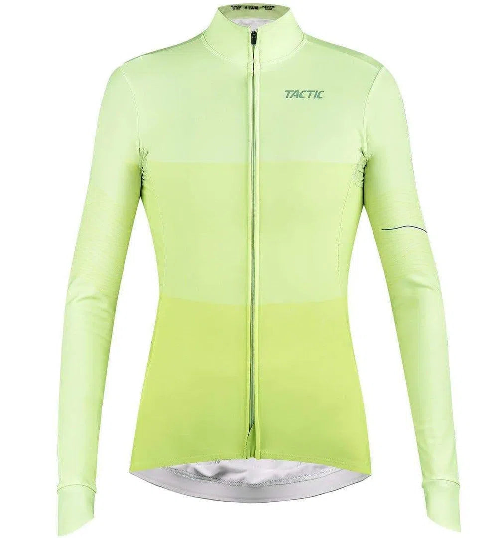 TACTIC WOMAN LONGSLEEVE JERSEY HARD DAY - LIME Default Velodrom Barcelona 