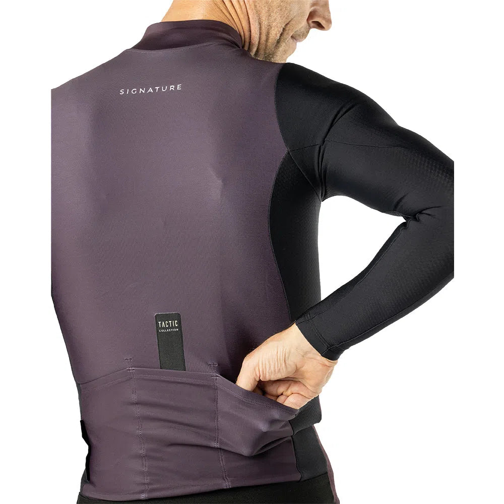 TACTIC Signature Long Sleeve Jersey - Purple-Long Sleeve Jerseys-