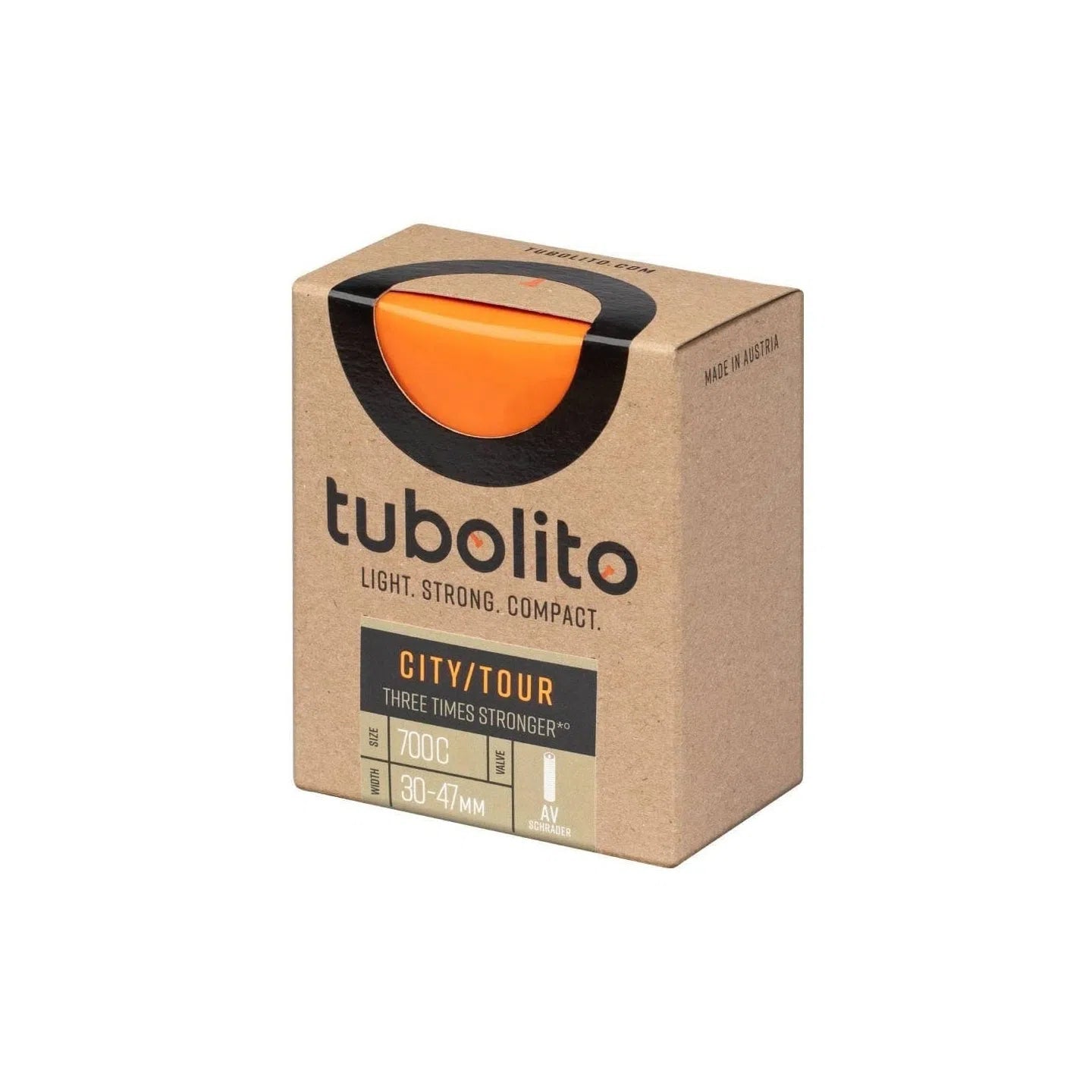 TUBOLITO TUBO CITY/TOUR TUBE 700X30 47MM - Orange-Spare Tubes-9120077570181