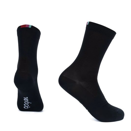 VELOCIO Signature Socks - Black-Cycling Socks-