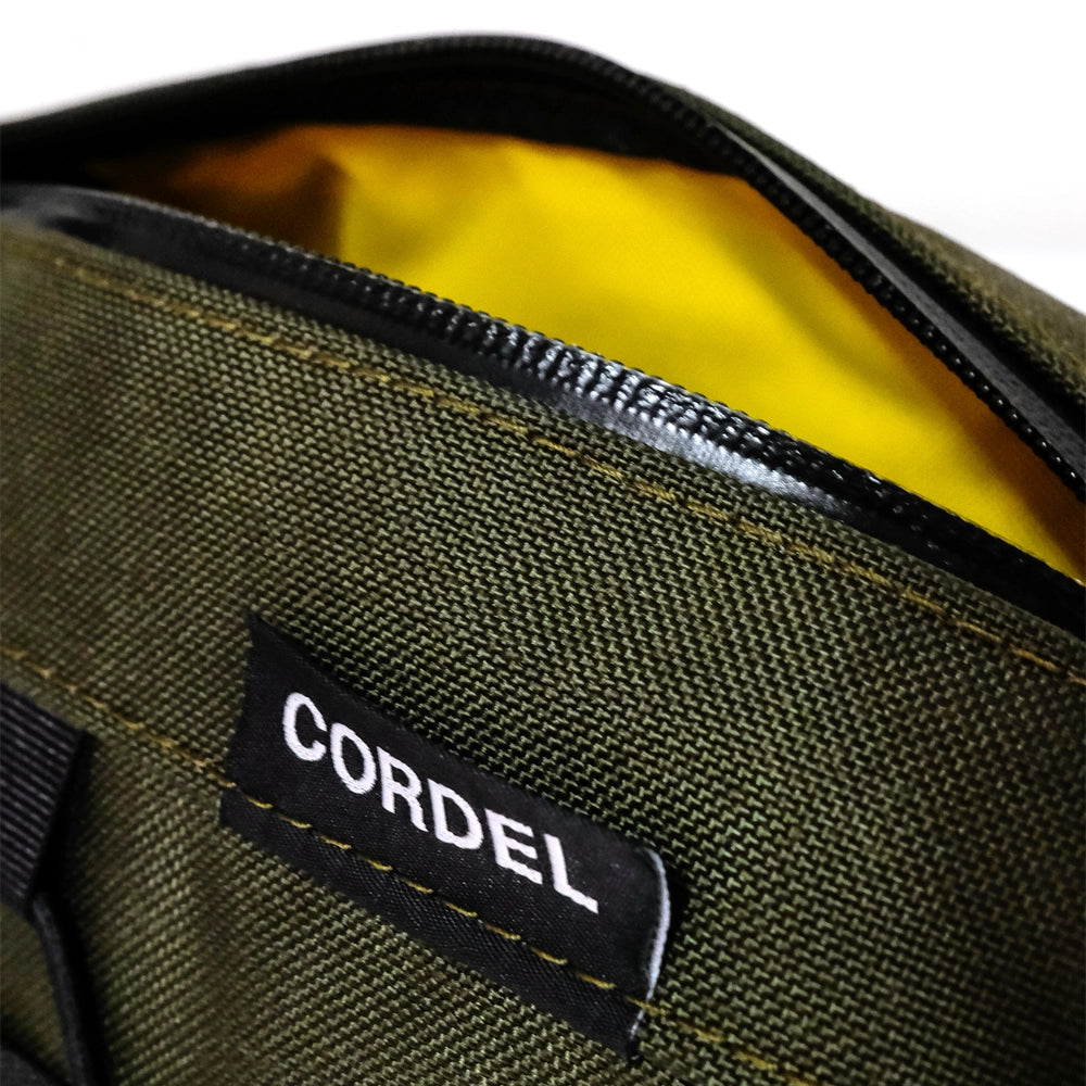 VELODROM by Cordel Durum Handlebar Bag - Olive/Yellow-Handlebar Bags-94493769