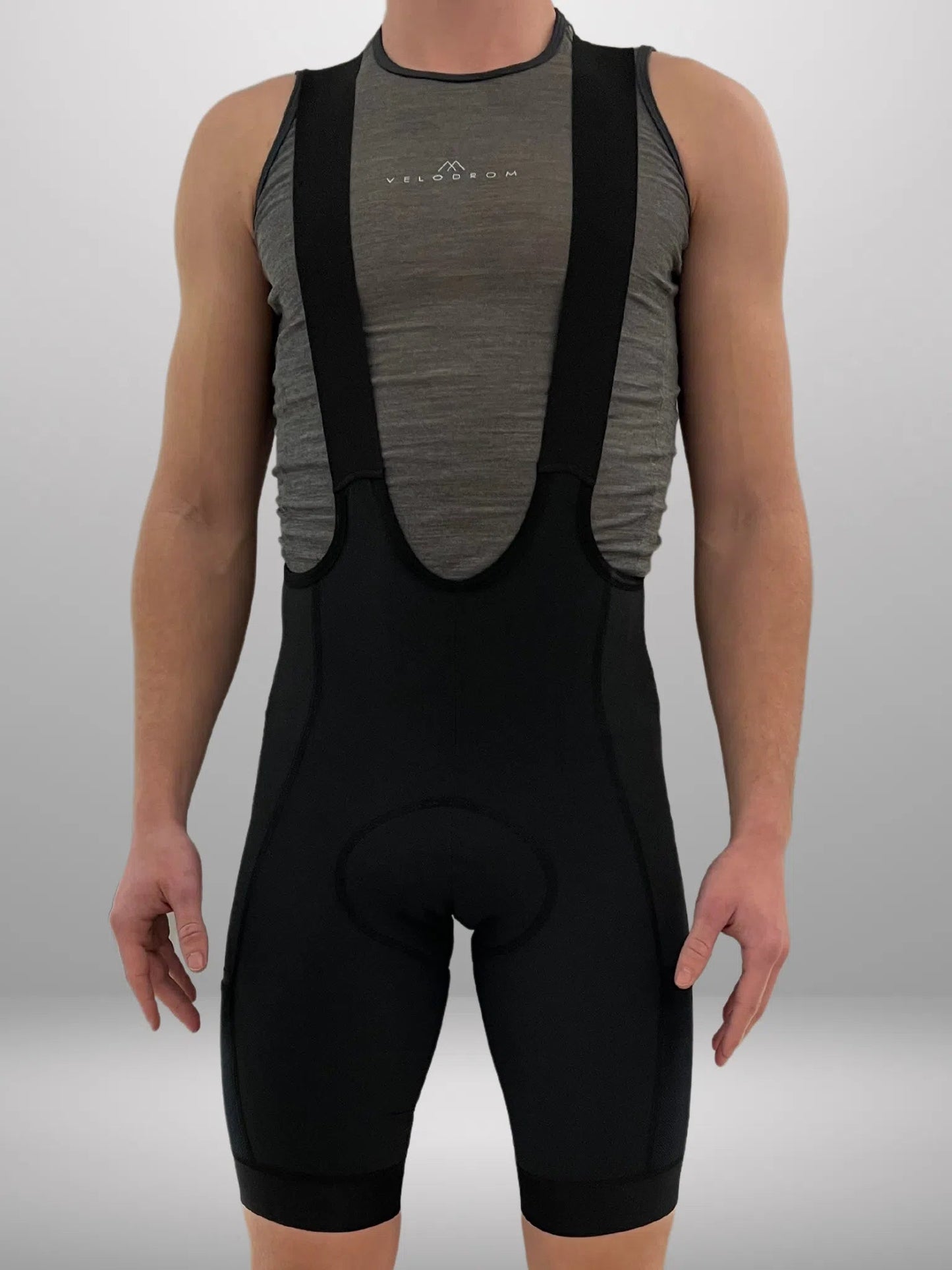 VELODROM Cargo Bib Shorts - Classic Black-Bib Shorts-