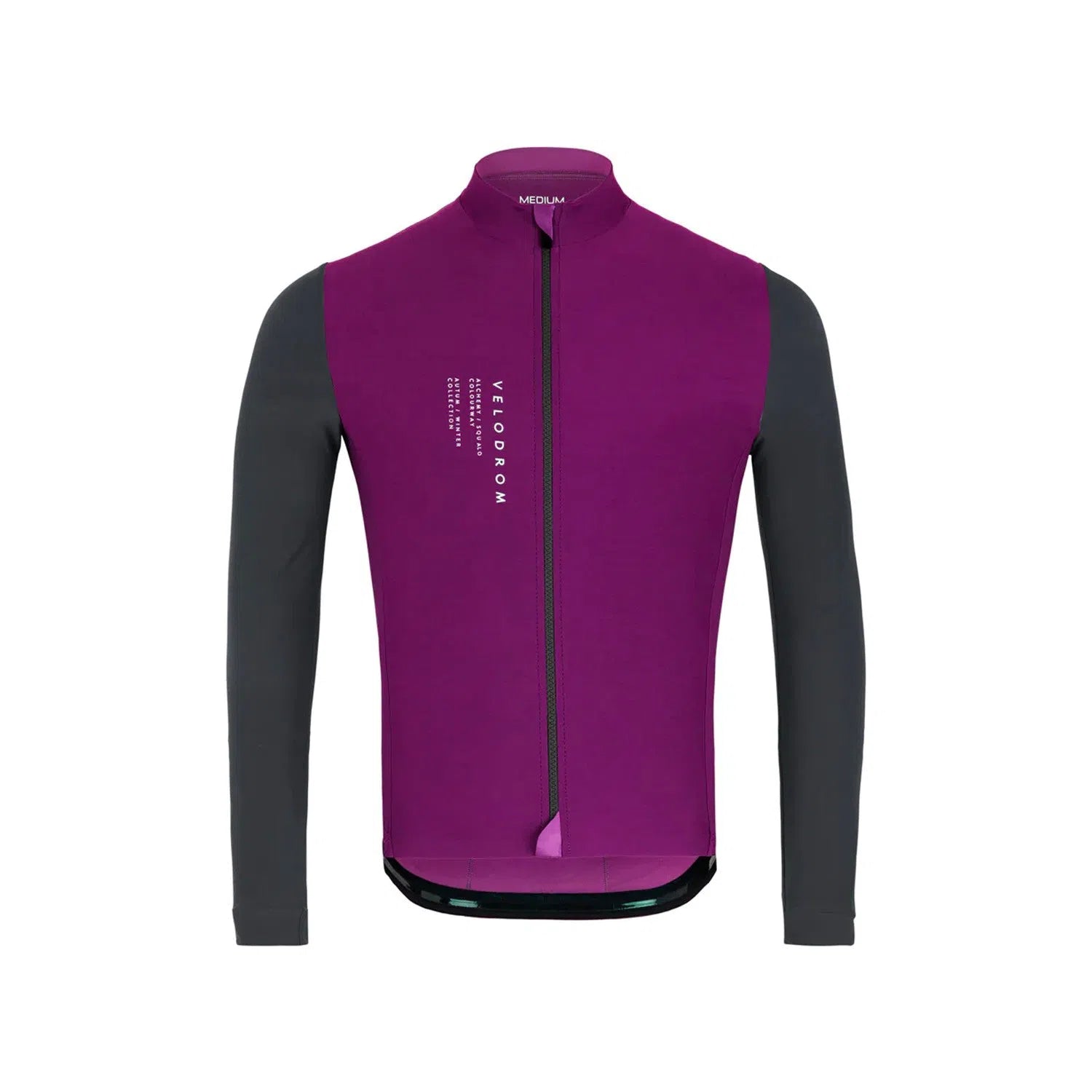 VELODROM DualC Long Sleeve Jersey - Dark Magenta/Grey-Long Sleeve Jerseys-69965190