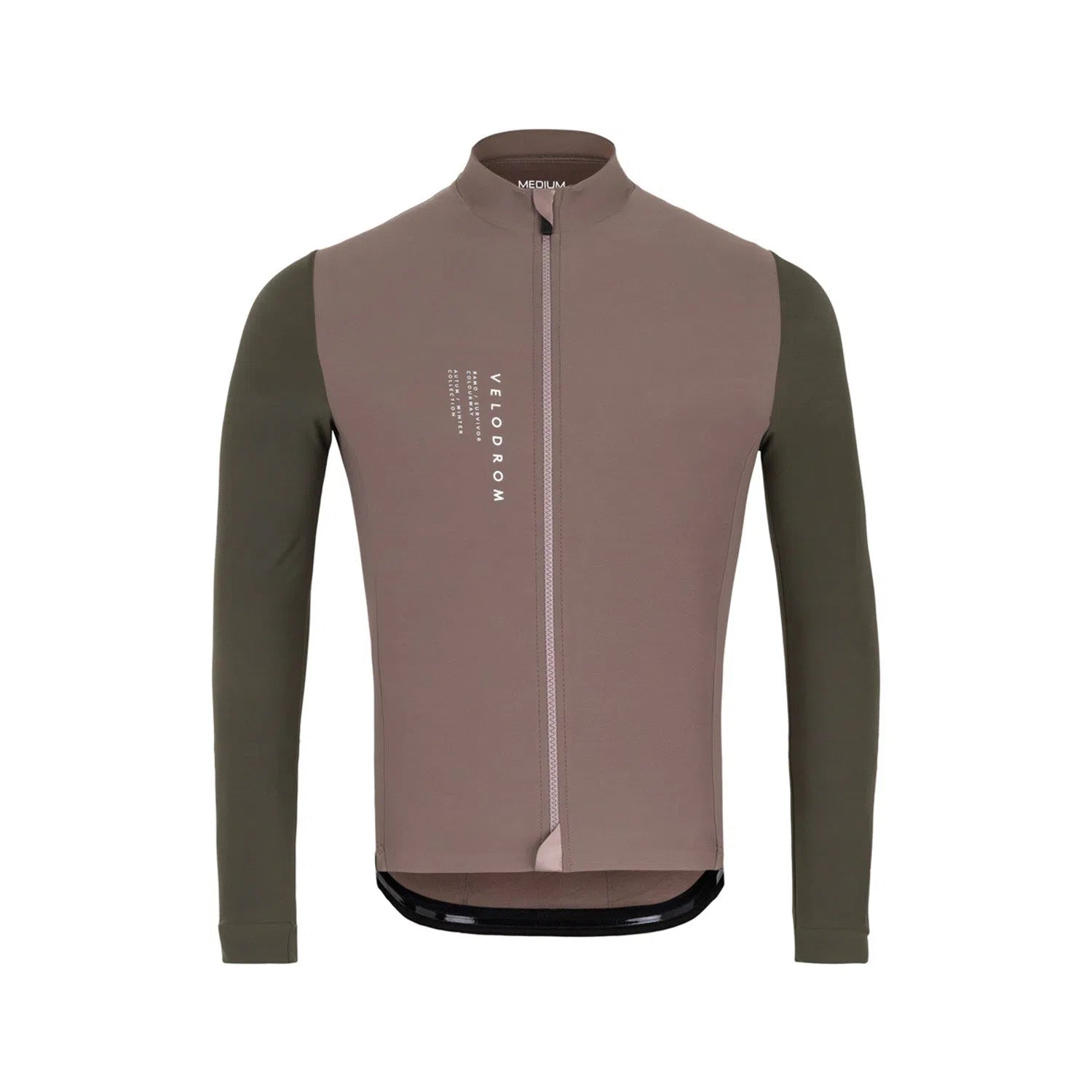 VELODROM DualC Long Sleeve Jersey - Light Brown/Green-Long Sleeve Jerseys-59905414