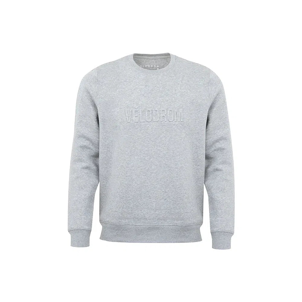 VELODROM Emboss Sweatshirt - Grey-Sweatshirts-