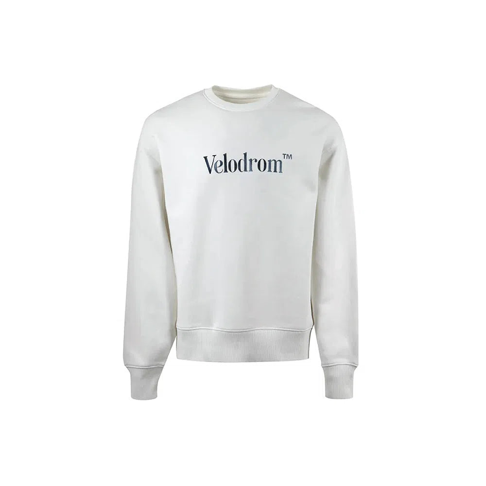 VELODROM Oversize Sweatshirt - Dusty White/Metallic Blue-Sweatshirts-42868358