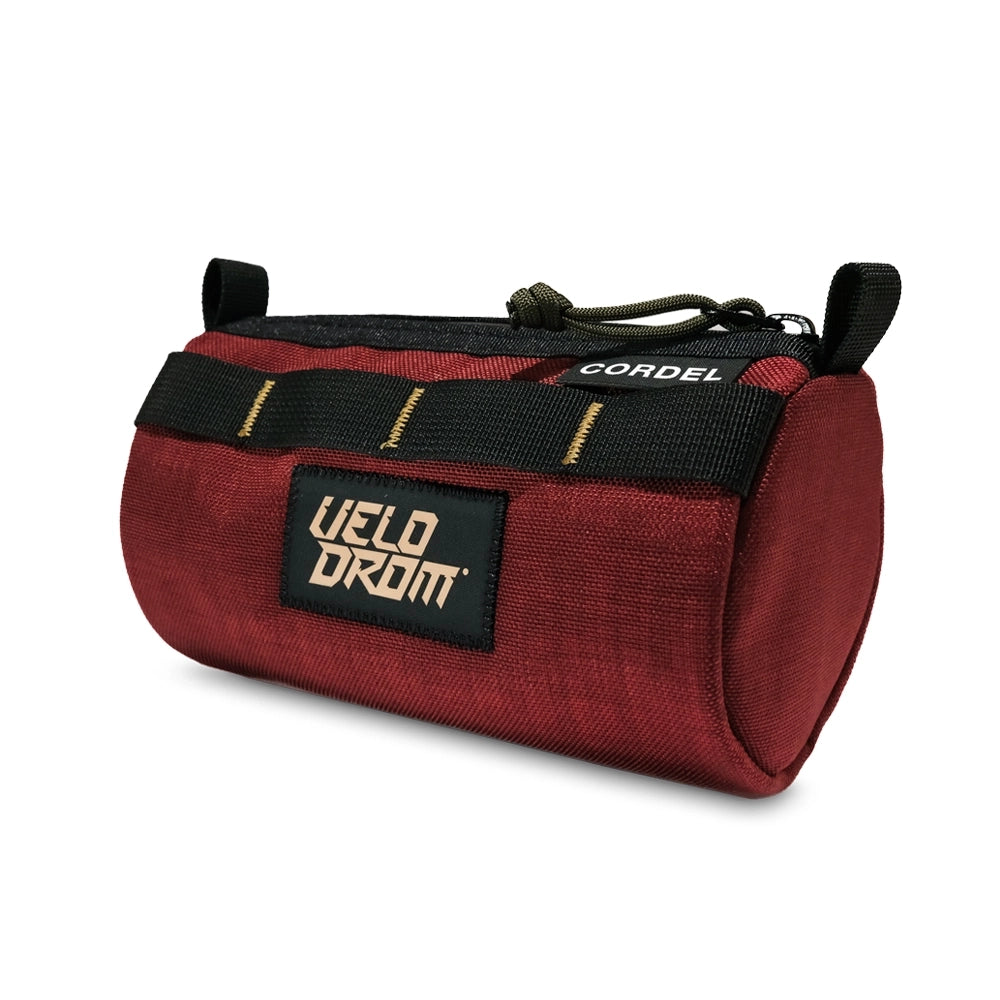 VELODROM Raceday by Cordel Durum Mini Handlebar Bag - Burgundy-Handlebar Bags-95427402