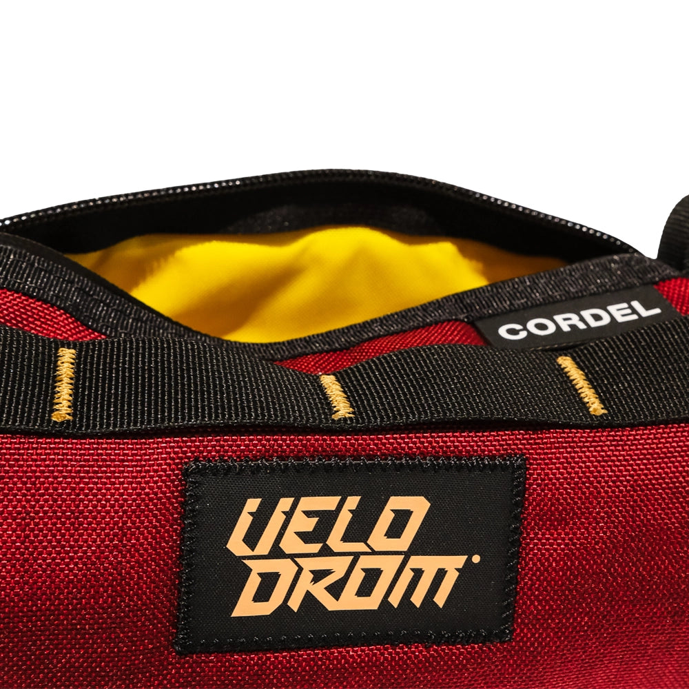 VELODROM Raceday by Cordel Durum Mini Handlebar Bag - Burgundy-Handlebar Bags-95427402