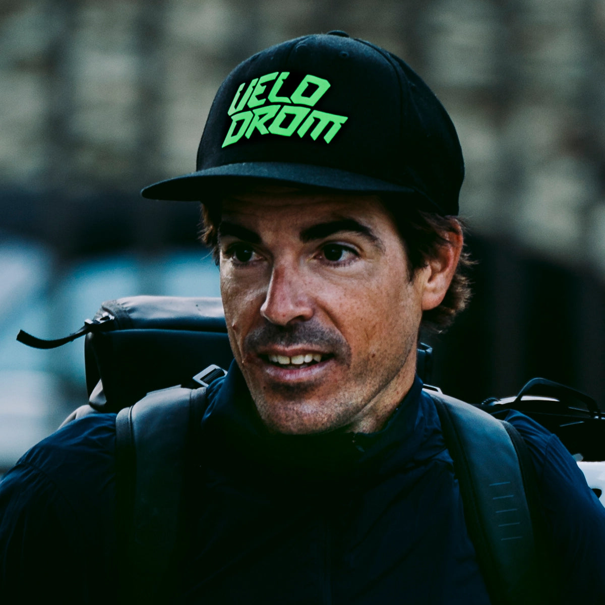 VELODROM RaceDay Cap - Black/Fluor Green Logo