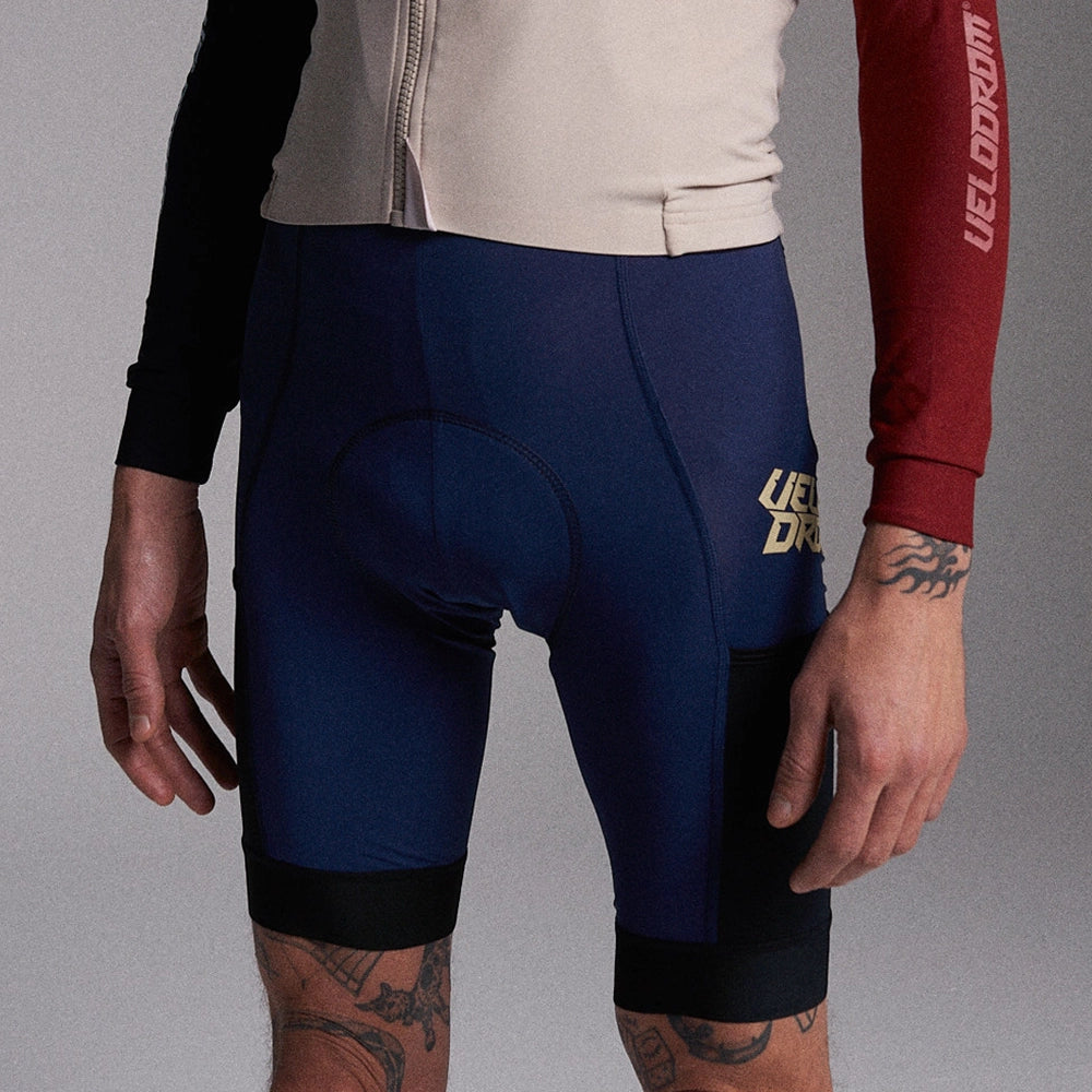 VELODROM RaceDay Cargo Bib Shorts - Navy-Bib Shorts-