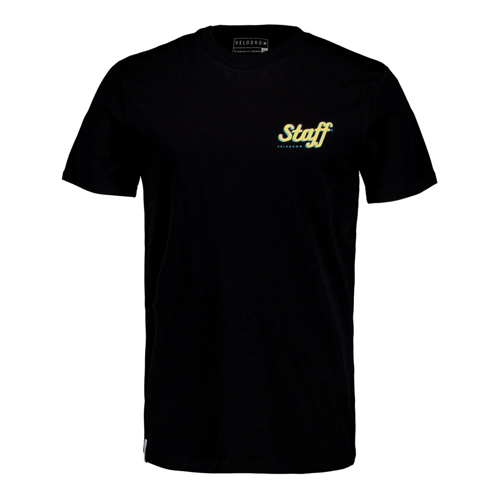 VELODROM Staff Tshirt - Black/Pale Yellow-T-Shirts-