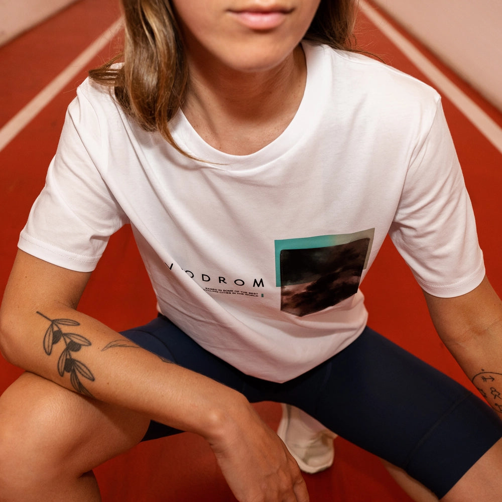 VELODROM Tshirt Pocket Collection - White/ Cloudy Gradient-T-Shirts-