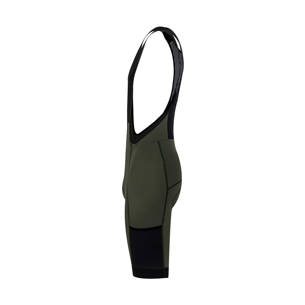 VELODROM VCC Cargo Bib Shorts - Army Green-Bib Shorts-