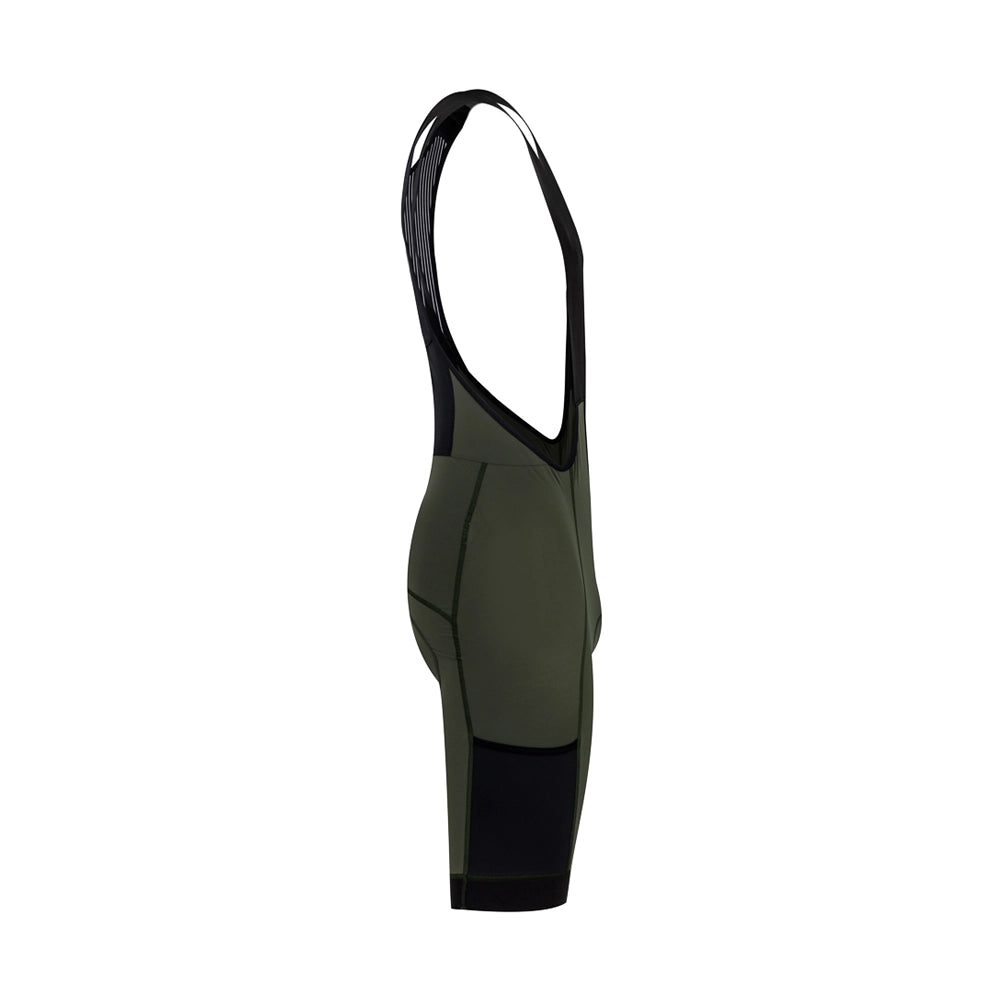 VELODROM VCC Cargo Bib Shorts - Army Green-Bib Shorts-