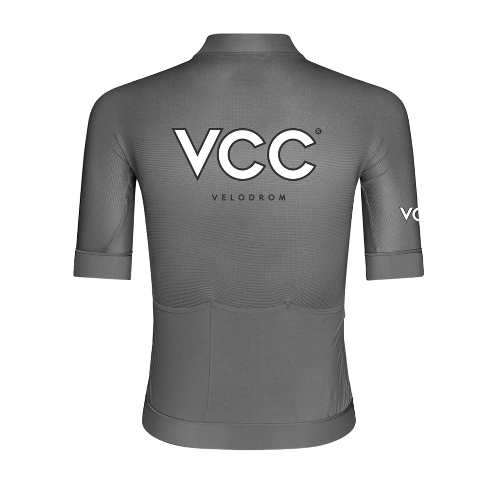 VELODROM VCC Classic Jersey SS24 - Medium Grey-Jerseys-