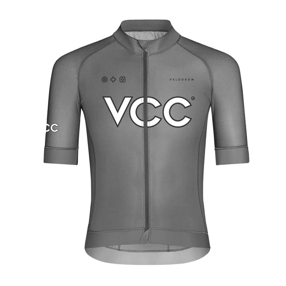 VELODROM VCC Classic Jersey SS24 - Medium Grey-Jerseys-