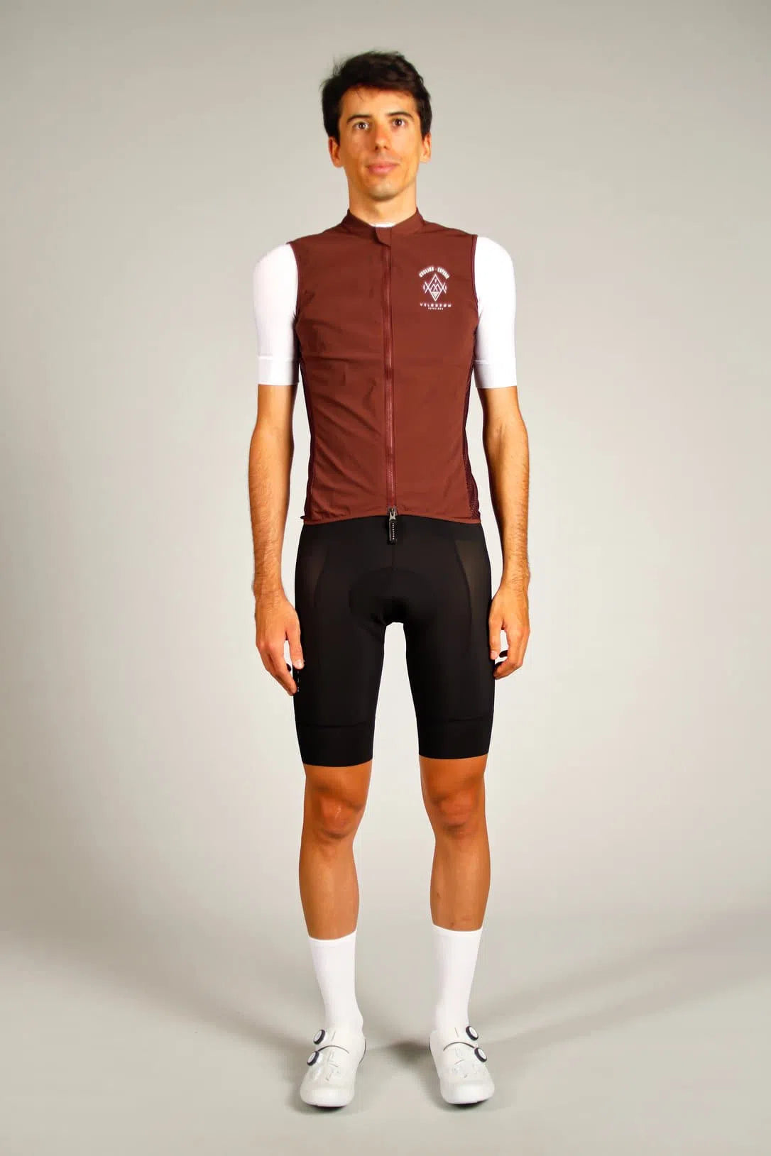 VELODROM VCC Drifter Gilet - Burgundy-Gilets-