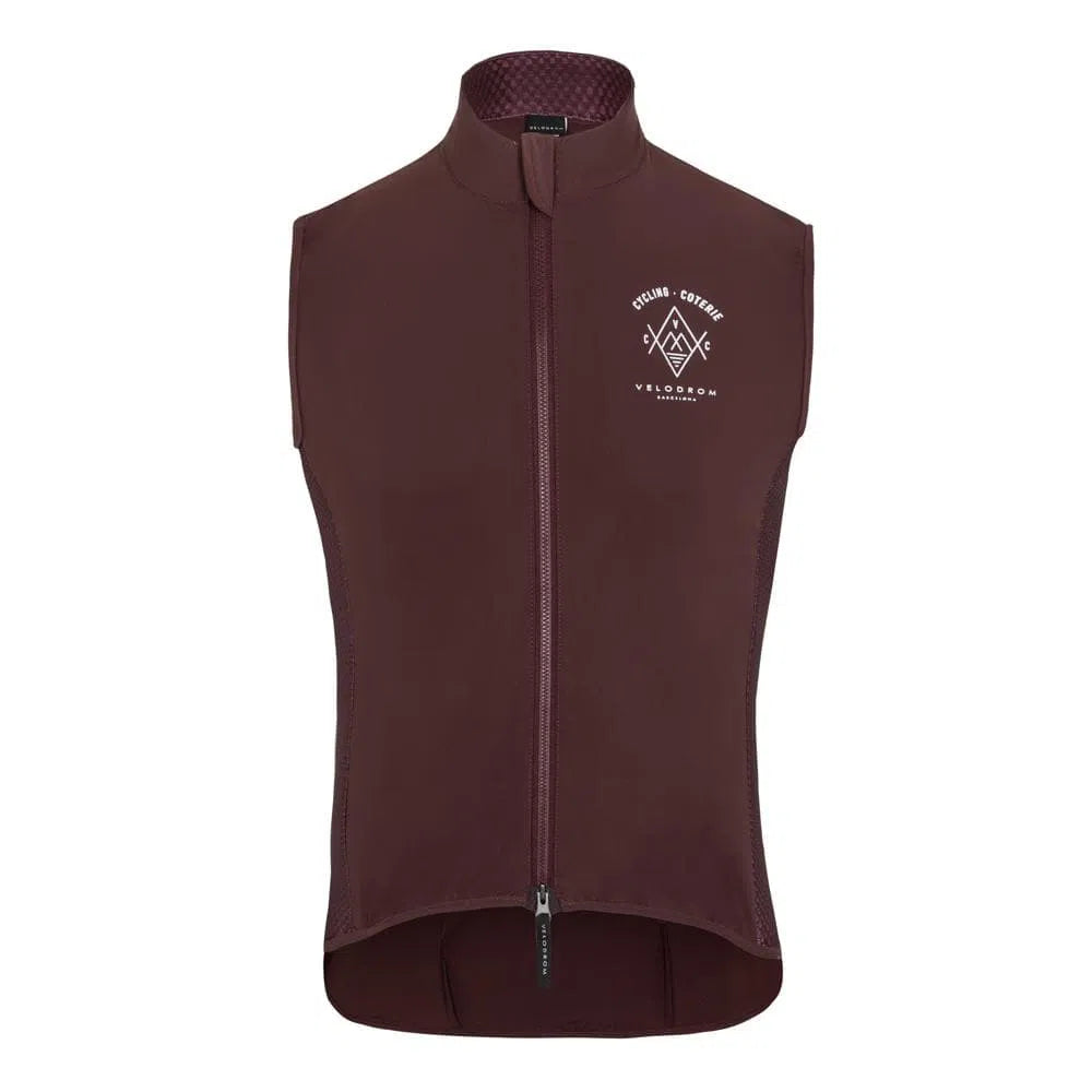 VELODROM VCC Drifter Gilet - Burgundy-Gilets-8445359086299