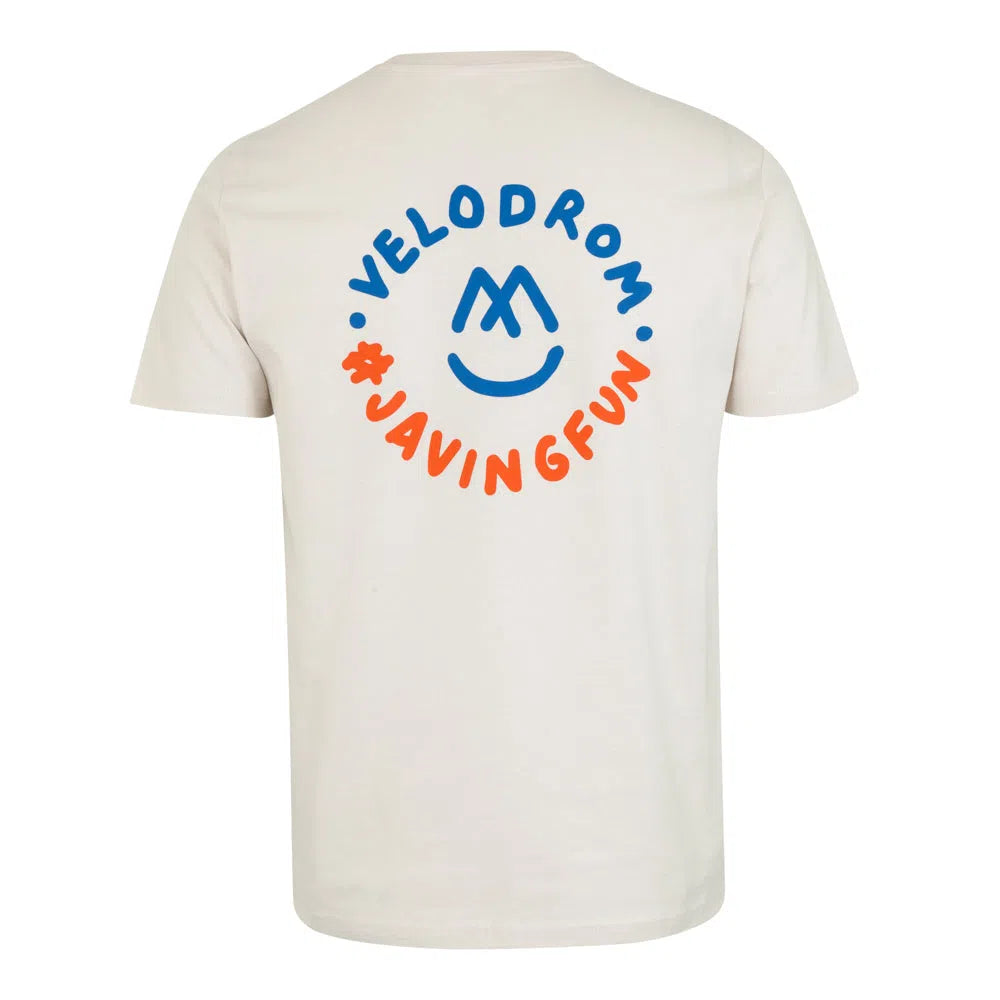 VELODROM VCC Javingfun Casual Tshirt - Cream/Red/Blue-T-Shirts-