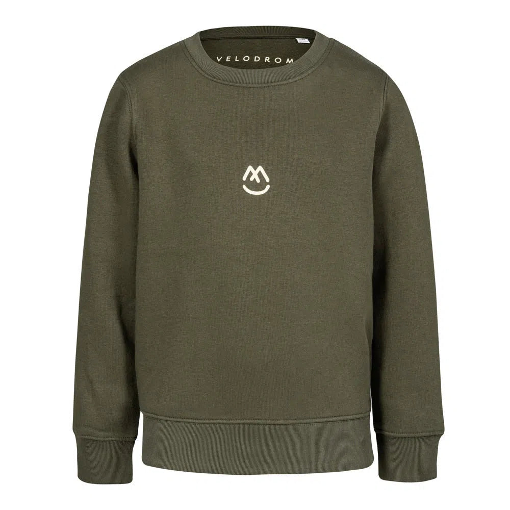 VELODROM VCC Javingfun Kids Sweatshirt - Dark Olive-Sweatshirts-