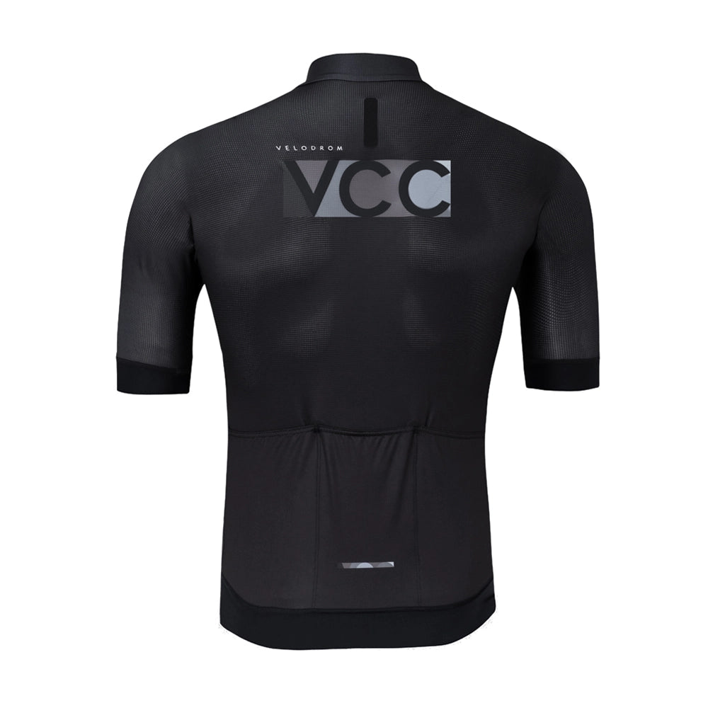 VELODROM VCC Mosaic Jersey - Black/Monochrome-Jerseys-