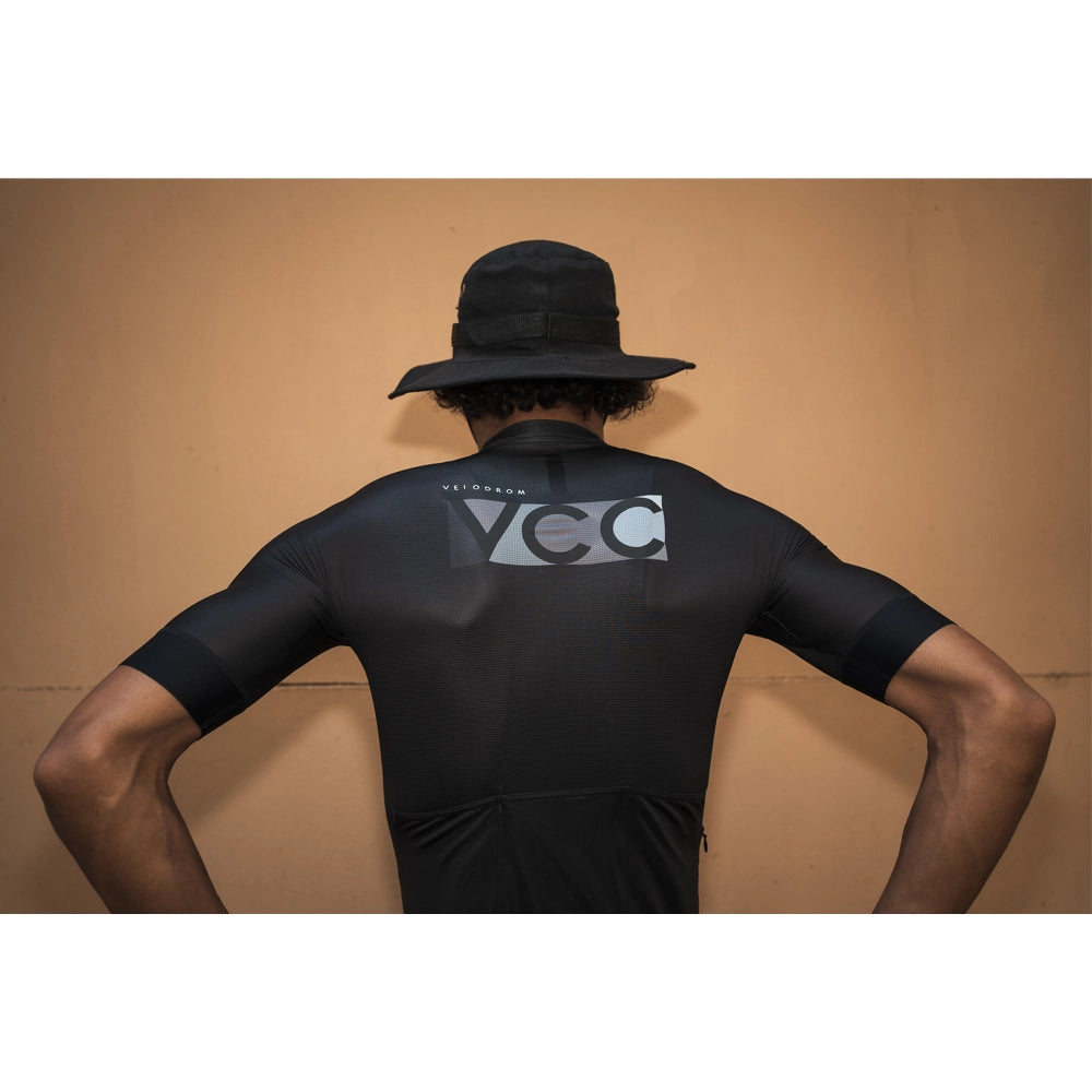 VELODROM VCC Mosaic Jersey - Black/Monochrome-Jerseys-